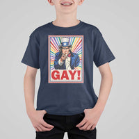 Funny LGBT T Shirt For Kid Gay Uncle Sam Ally Pride Month - Wonder Print Shop