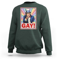 Funny LGBT Sweatshirt Gay Uncle Sam Ally Pride Month - Wonder Print Shop