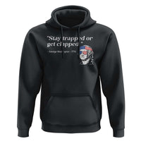 Funny 4th Of July Hoodie Stay Strapped Or Get Clapped - Wonder Print Shop