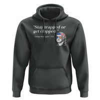 Funny 4th Of July Hoodie Stay Strapped Or Get Clapped - Wonder Print Shop