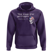 Funny 4th Of July Hoodie Stay Strapped Or Get Clapped - Wonder Print Shop