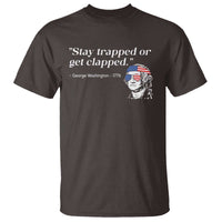 Funny 4th Of July T Shirt Stay Strapped Or Get Clapped - Wonder Print Shop