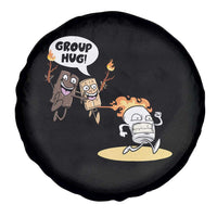 Funny Camping Spare Tire Cover Group Hug S'more Roasting Outdoor
