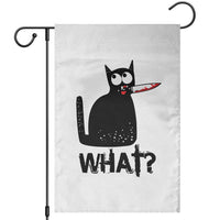 Funny Black Cat Garden Flag What Kitten Murderous - Wonder Print Shop