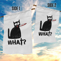 Funny Black Cat Garden Flag What Kitten Murderous - Wonder Print Shop