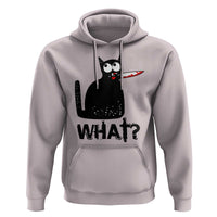 Funny Black Cat Hoodie What Kitten Murderous - Wonder Print Shop