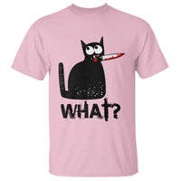 Funny Black Cat T Shirt What Kitten Murderous - Wonder Print Shop