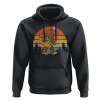 Funny Bigfoot Hoodie Carrying Hot Dog 4th Of July - Wonder Print Shop