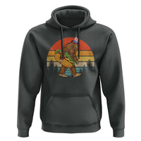 Funny Bigfoot Hoodie Carrying Hot Dog 4th Of July - Wonder Print Shop