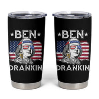 Funny 4th Of July Drinking Tumbler Cup Ben Drankin Beer Mug American Flag - Wonder Print Shop