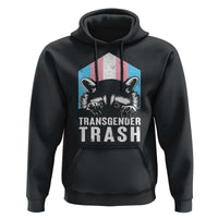 Transgender Trash Raccoon Hoodie LGBT Vintage Rainbow Flag Pride Month - Wonder Print Shop