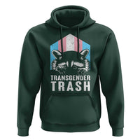 Transgender Trash Raccoon Hoodie LGBT Vintage Rainbow Flag Pride Month - Wonder Print Shop