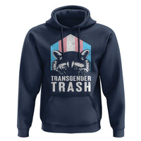 Transgender Trash Raccoon Hoodie LGBT Vintage Rainbow Flag Pride Month - Wonder Print Shop