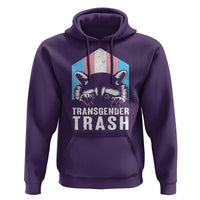 Transgender Trash Raccoon Hoodie LGBT Vintage Rainbow Flag Pride Month - Wonder Print Shop