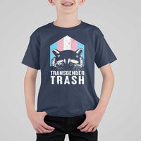 Transgender Trash Raccoon T Shirt For Kid LGBT Vintage Rainbow Flag Pride Month - Wonder Print Shop