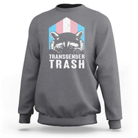 Transgender Trash Raccoon Sweatshirt LGBT Vintage Rainbow Flag Pride Month - Wonder Print Shop