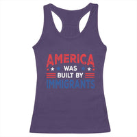 Funny America Was Built By Immigrants Racerback Tank Top Stars Stripes - Wonder Print Shop