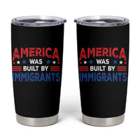 Funny America Was Built By Immigrants Tumbler Cup Stars Stripes - Wonder Print Shop