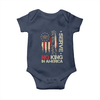 Funny We The People Serve No King In American Baby Onesie Vintage Betsy Ross Flag - Wonder Print Shop