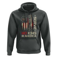Funny We The People Serve No King In American Hoodie Vintage Betsy Ross Flag - Wonder Print Shop