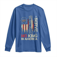 Funny We The People Serve No King In American Long Sleeve Shirt Vintage Betsy Ross Flag - Wonder Print Shop