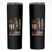 Funny We The People Serve No King In American Skinny Tumbler Vintage Betsy Ross Flag - Wonder Print Shop