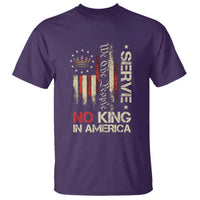 Funny We The People Serve No King In American T Shirt Vintage Betsy Ross Flag - Wonder Print Shop