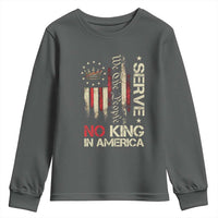 Funny We The People Serve No King In American Youth Sweatshirt Vintage Betsy Ross Flag - Wonder Print Shop