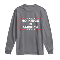 No Kings In America Long Sleeve Shirt Stars Stripes - Wonder Print Shop