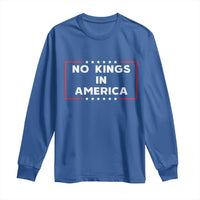 No Kings In America Long Sleeve Shirt Stars Stripes - Wonder Print Shop