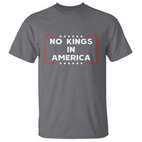 No Kings In America T Shirt Stars Stripes - Wonder Print Shop
