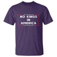 No Kings In America T Shirt Stars Stripes - Wonder Print Shop