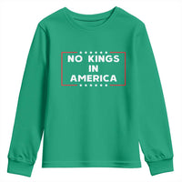 No Kings In America Youth Sweatshirt Stars Stripes - Wonder Print Shop