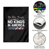 No Kings In America We The People Garden Flag LGBTQ Pride American Flag Political - Wonder Print Shop