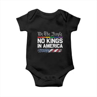 No Kings In America We The People Baby Onesie LGBTQ Pride American Flag Political - Wonder Print Shop