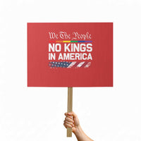 No Kings In America We The People Protest Sign LGBTQ Pride American Flag Political - Wonder Print Shop