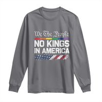 No Kings In America We The People Long Sleeve Shirt LGBTQ Pride American Flag Political - Wonder Print Shop