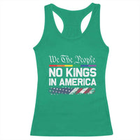 No Kings In America We The People Racerback Tank Top LGBTQ Pride American Flag Political - Wonder Print Shop