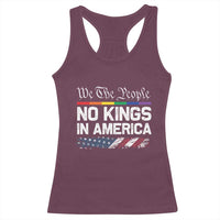 No Kings In America We The People Racerback Tank Top LGBTQ Pride American Flag Political - Wonder Print Shop