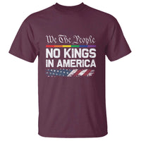 No Kings In America We The People T Shirt LGBTQ Pride American Flag Political - Wonder Print Shop