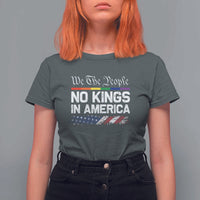 No Kings In America We The People T Shirt For Women LGBTQ Pride American Flag Political - Wonder Print Shop