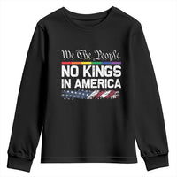 No Kings In America We The People Youth Sweatshirt LGBTQ Pride American Flag Political - Wonder Print Shop