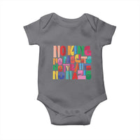 Funny No King No Fascists No Tyrants No Nazis Baby Onesie Colorful Geometric - Wonder Print Shop