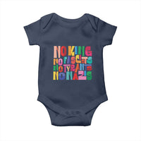 Funny No King No Fascists No Tyrants No Nazis Baby Onesie Colorful Geometric - Wonder Print Shop