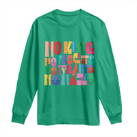 Funny No King No Fascists No Tyrants No Nazis Long Sleeve Shirt Colorful Geometric - Wonder Print Shop