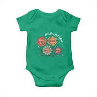 Funny No King No Fascists No Tyrants No Nazis Baby Onesie We Are Not Okay Vintage Flower - Wonder Print Shop