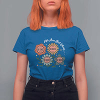 Funny No King No Fascists No Tyrants No Nazis T Shirt For Women We Are Not Okay Vintage Flower - Wonder Print Shop
