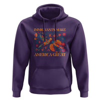 Funny Immigrants Make America Great Hoodie Floral Flower Birds Human Rights - Wonder Print Shop