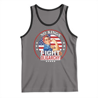 No Kings Fight Oligarchy Tank Top Woman's Girl Vintage America Flag - Wonder Print Shop