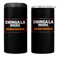 Funny Chinga La Migra No Mas Naranja 4 in 1 Can Cooler Tumbler Star Stripes - Wonder Print Shop